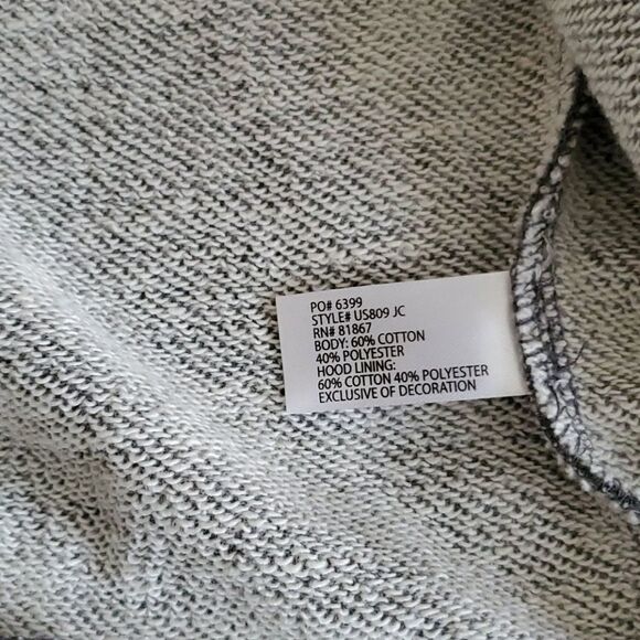 9 U.S. POLO ASSN. NWOT Gray hoodie Jacket - Picture 6 of 11